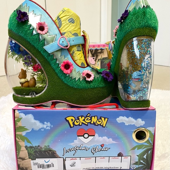 SOLD Irregular Choice X Pokemon Journey On concept wedge heels - Picture 3 of 16